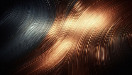 abstract copper background with some smooth lines in it (3d render)