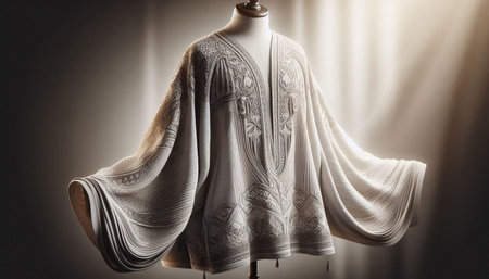 Fashion designer clothes on mannequin in studio. Tailoring and tailoring.