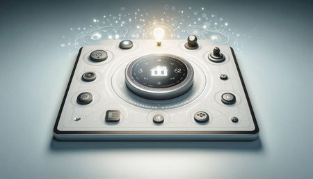 Smartphone with glowing question mark and lightbulb on grey background