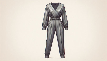 Fashionable evening dress for women on a mannequin.
