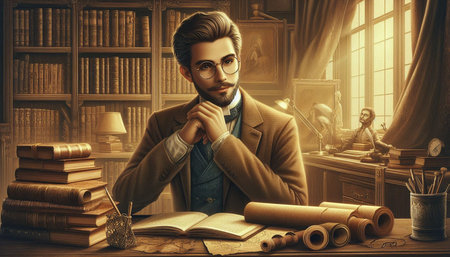Portrait of a handsome lawyer in his office. Law concept.