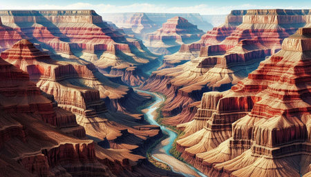 Arizona Arizona USA Grand Canyon National Park Landscape Panoramic View