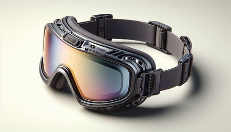 Virtual reality goggles on a white background. 3d illustration. 3d rendering.