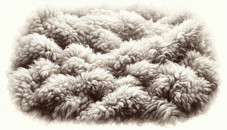 Fabric texture, fur background for design. Computer generated illustration.