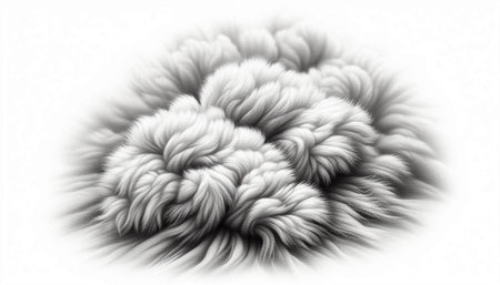 Fantasy cloud. Abstract fractal. 3D rendering illustration.