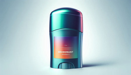 Modern deodorant on white background. 3d illustration. Mock up.