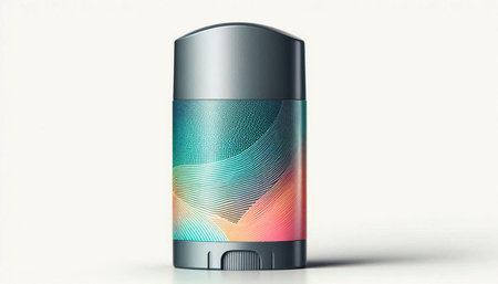 Modern deodorant on a white background. 3d rendering.