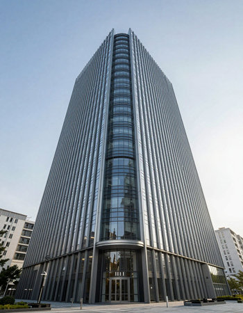 Modern building in the city of Seoul in South Korea in EastAasia.