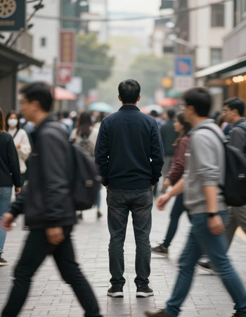 People walking in Shibuya, Tokyo, Japan. Shibuya is a major shopping street in Tokyo.