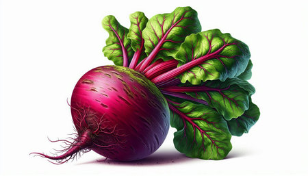 Beetroot isolated on white background. Realistic vector illustration.