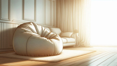 Modern bright interiors. 3d rendered illustration   High resolution image