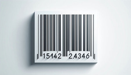 Barcode on white background, 3d rendering. Computer digital drawing.