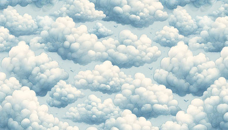 Clouds in the sky. 3d rendering. Computer digital drawing.