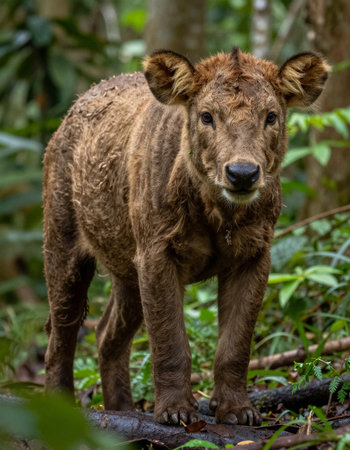 Lion in the jungle of the Costa Rica, Central America.の写真素材