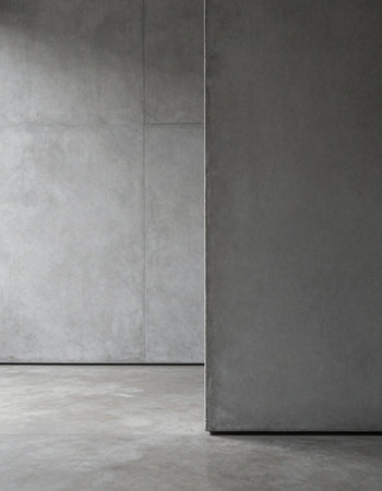 Abstract concrete interior with wall and floor. Mock up, 3D Renderingの写真素材