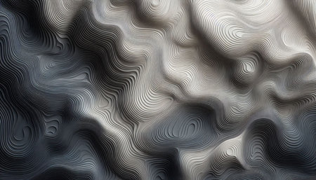 Abstract wavy background. 3d rendering, 3d illustration.の写真素材