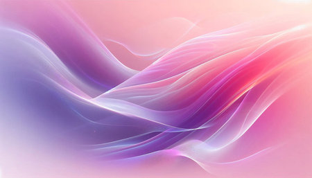 abstract background with smooth lines in pink and purple colors, illustration