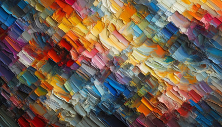 Abstract art background. Oil painting on canvas. Colorful texture.