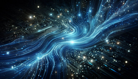 Circuit board, digital technology background, 3d rendering computer generated image