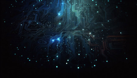 Circuit board background. Technology and science concept. 3D Rendering