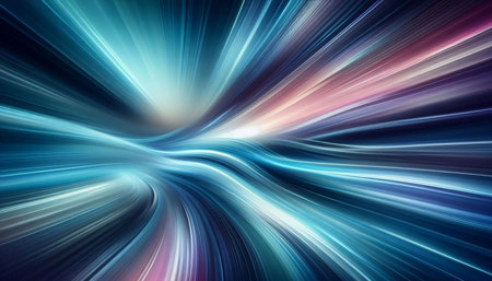 Abstract blue background with some smooth lines in it (computer generated, fractal abstract...