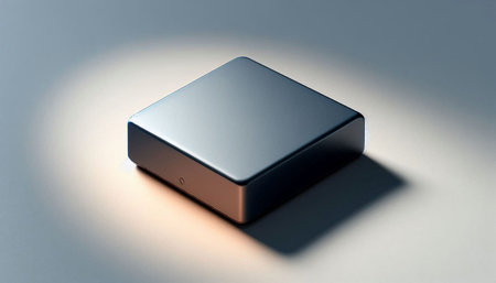 Power bank on a white background. Photorealistic 3D render.