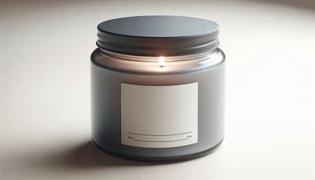Jar of cream on a white background. 3d render illustration.