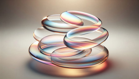 3D illustration of abstract geometric composition,digital art works. Computer generated graphics.