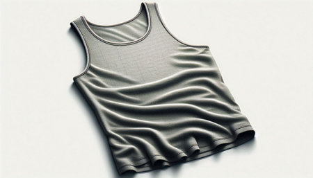 Sleeveless T-Shirt Mock-up on a white background
