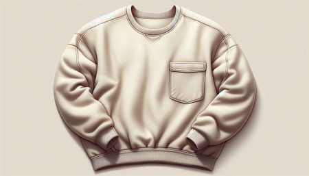 Blank sweatshirt mockup, template for your design, 3d render