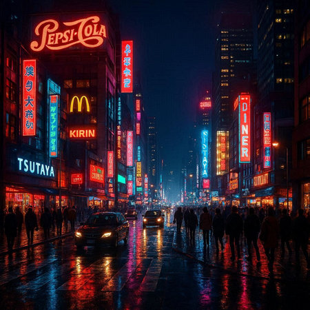 Crowds of people walking on the street in Shanghai at night. Shanghai is the capital and largest city of China.
