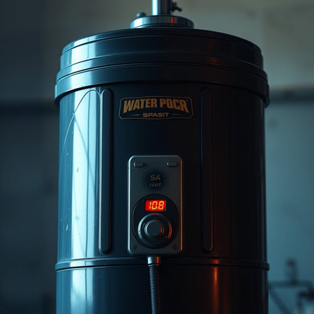 Brewery equipment for brewing beer. Close-up of a black metal beer cooler in a brewery.