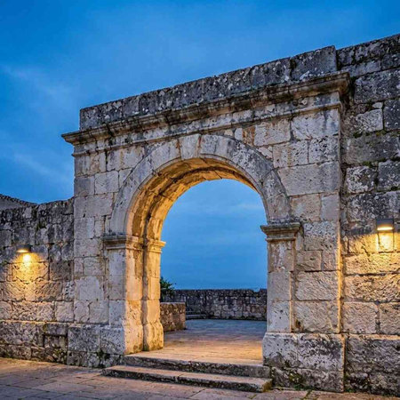 The entrance to the ancient city of Dubrovnik, Croatia.