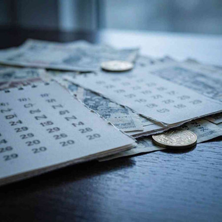 Money and calendar on a table in the office. Business concept.