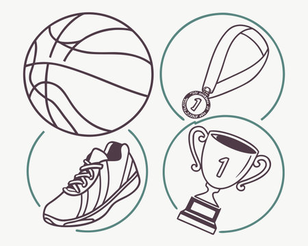 Basketball design over white background, vector illustration eps 10.のイラスト素材