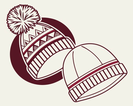 Winter concept with hat icon design, vector illustration 10 eps graphic.のイラスト素材