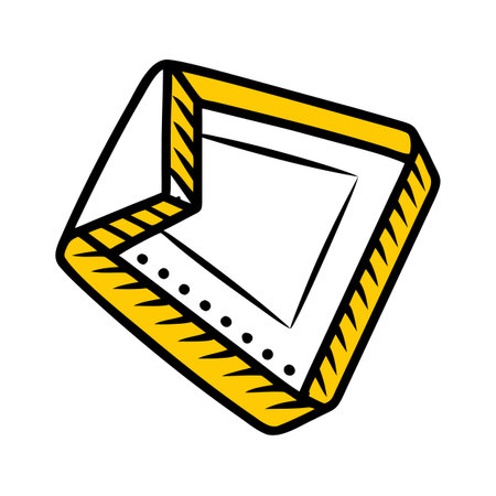 Isolated abstract square icon on a white background, Vector illustration.のイラスト素材