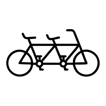 Bicycle icon. Outline bicycle vector icon for web design isolated on white backgroundのイラスト素材