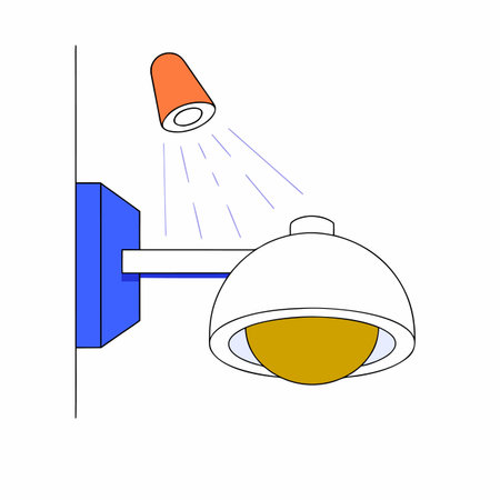 Ceiling lamp icon. Flat illustration of ceiling lamp vector icon for web designのイラスト素材