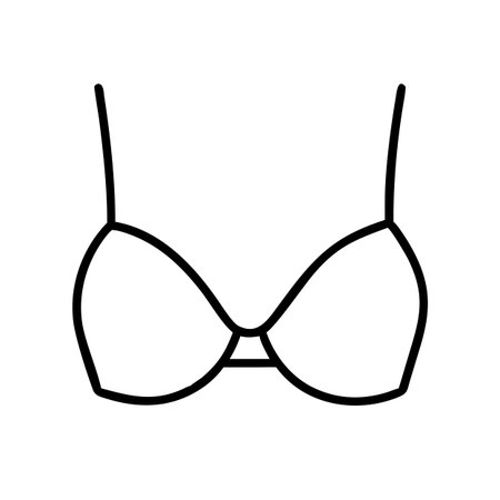 Bra Icon. Flat Vector Illustration. Isolated On White Backgroundのイラスト素材