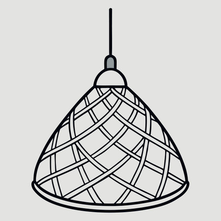 Ceiling lamp icon. Vector illustration in trendy flat style.のイラスト素材