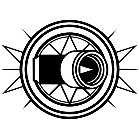 Compass icon on white background. Vector illustration. Eps 10.のイラスト素材