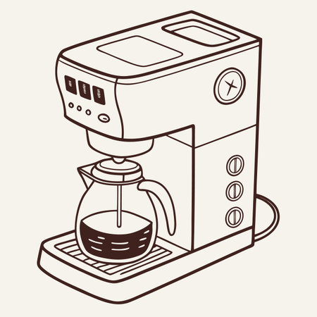 Coffee design over beige  background, vector illustration.のイラスト素材