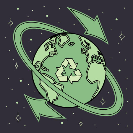 Save the planet concept with icon design, vector illustration 10 eps graphic.のイラスト素材