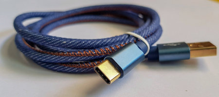 Blue cable charger