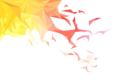 Abstract fly polygonal on whiteのイラスト素材