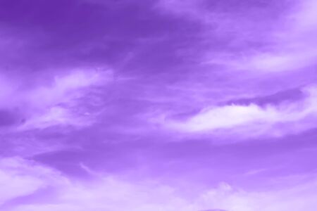 The sky is dyed purpleの写真素材