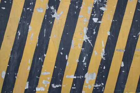 Warning signs, black and yellow bars - imagesの写真素材
