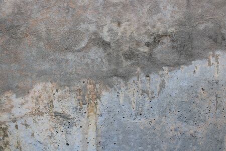 Old white brick wall, concrete backgroundの写真素材
