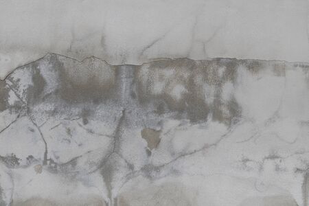 Cement walls with cracks and dirtの写真素材
